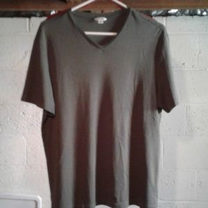 Womens , olive green, Calvin Klein V neck  Tee